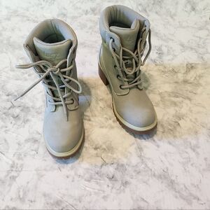 Lugz Women's Light Gray Combat‎ Boots